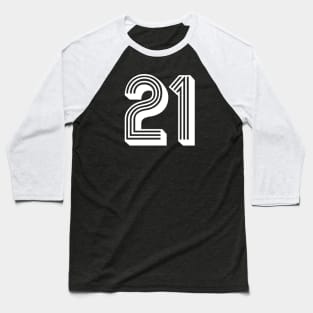 Mexican Team Sports # 21 - White Baseball T-Shirt